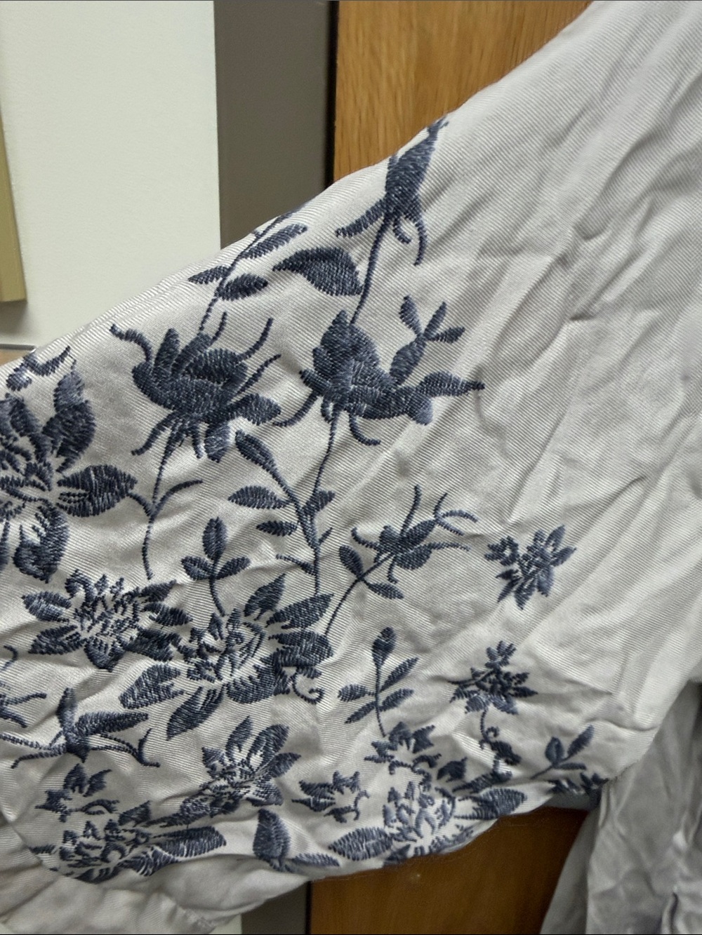 Johnny Was REVERSIBLE Boho Paisley Long Open-Front Coatigan in Cream & Rust - Picture 17 of 17